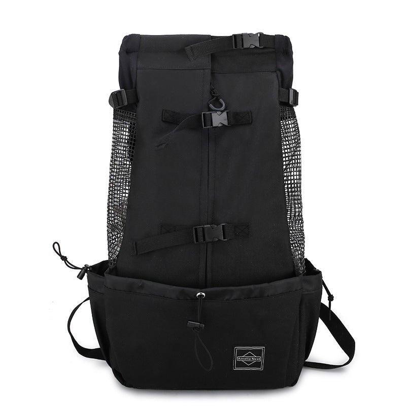Portable Pet Dog Carrier Backpack – Double Shoulder Outdoor Travel Bag for Small Dogs, Comfortable Hands-Free Pet Carrier for Hiking & Travel