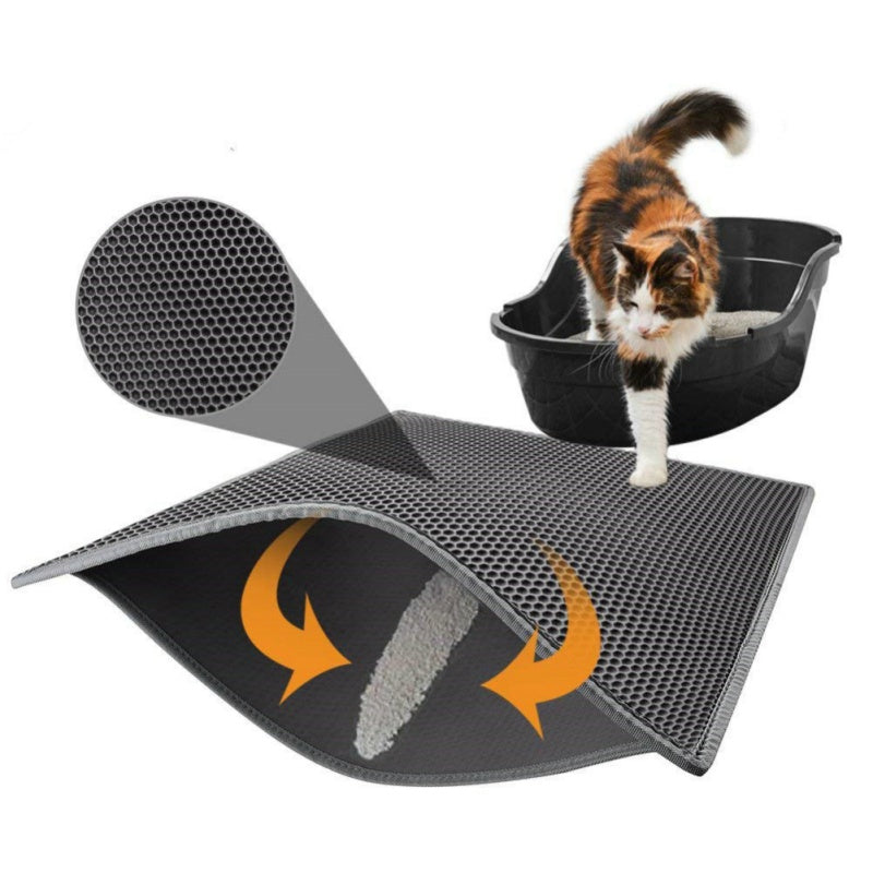 Premium Honeycomb Cat Litter Pad – Waterproof, Urine Proof Pet Supplies USA.