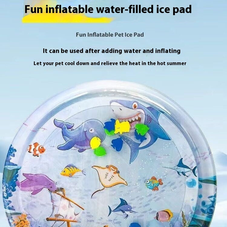 Cooling Pet Water Bed Mat for Dogs & Cats – Summer Ice Cooling Cushion Pad.