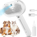 3‑in‑1 Cat Steam Brush – Pet Spray & Hair Removal Comb.