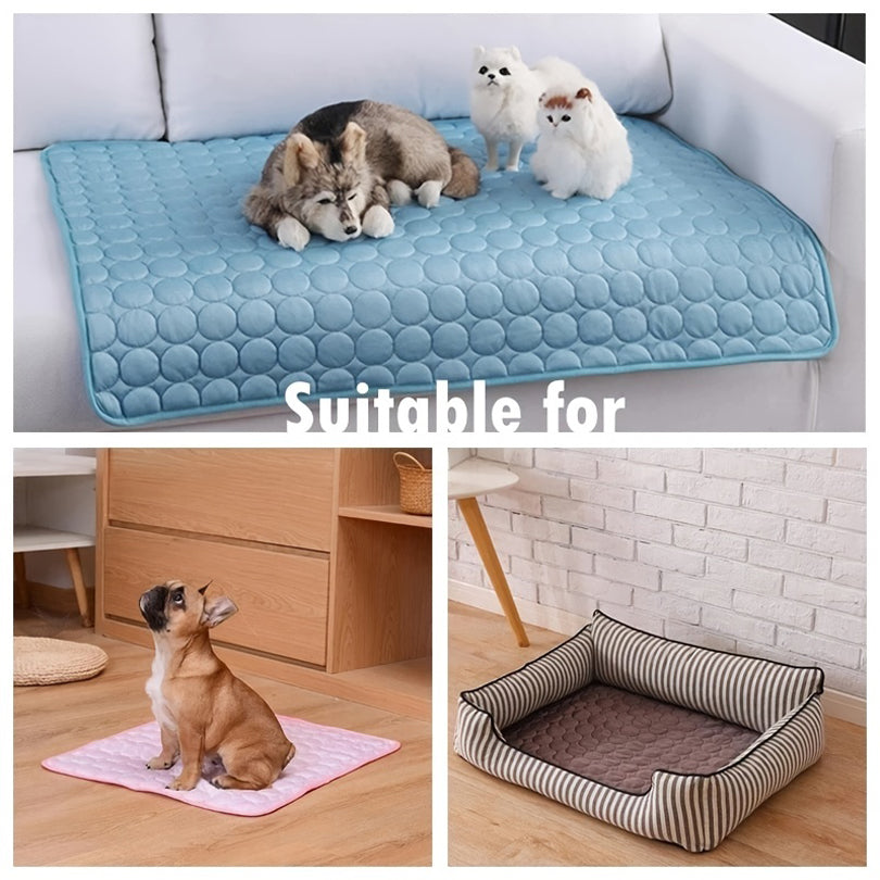 Summer Cooling Mat for Dogs & Cats – Extra Large Cold Ice Pad Pet Bed Blanket