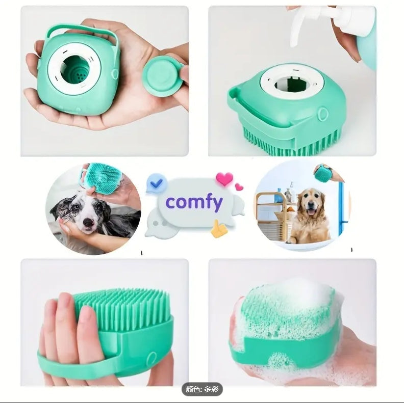 7PCS Premium Pet Grooming Kit for Dogs & Cats – Self Cleaning Slicker Brush, Nail Clipper, Flea Comb & Bath Grooming Set