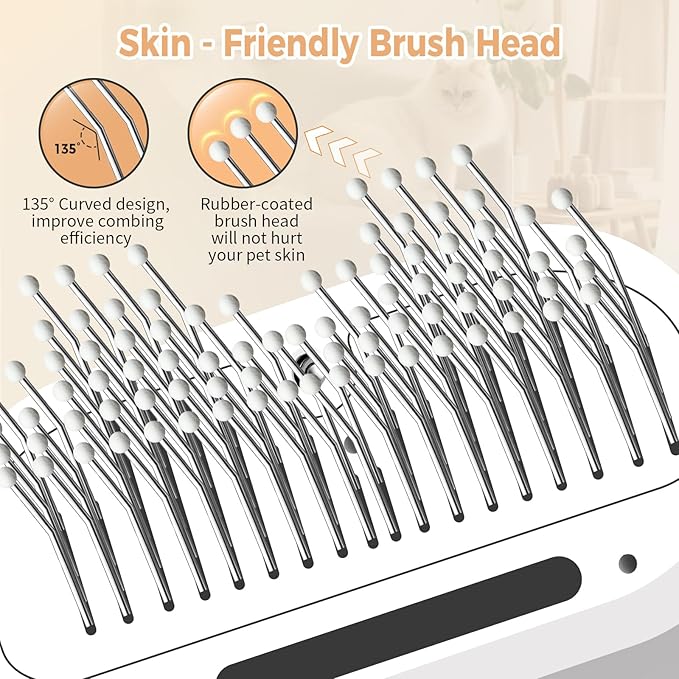 3‑in‑1 Cat Steam Brush – Pet Spray & Hair Removal Comb.