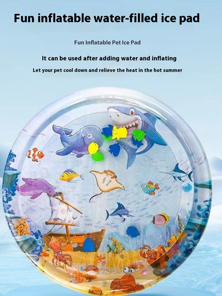 Cooling Pet Water Bed Mat for Dogs & Cats – Summer Ice Cooling Cushion Pad.