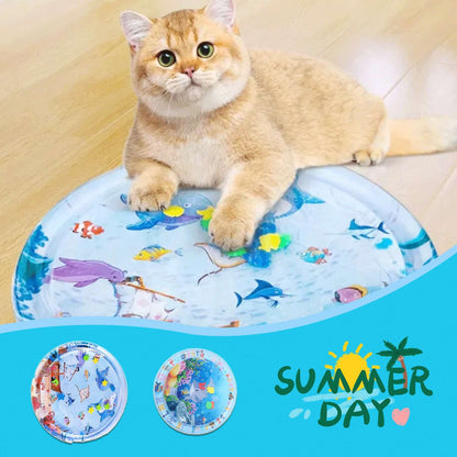 Cooling Pet Water Bed Mat for Dogs & Cats – Summer Ice Cooling Cushion Pad